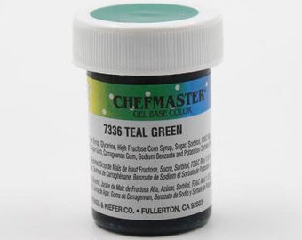 CHEFMASTER TEAL GREEN gel food coloring