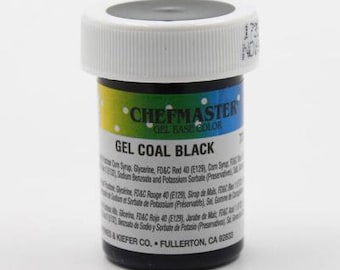 CHEFMASTER COAL BLACK gel food coloring