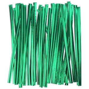 ZIELONE METALICZNE KRAWĘDZIE SKRĘCANE