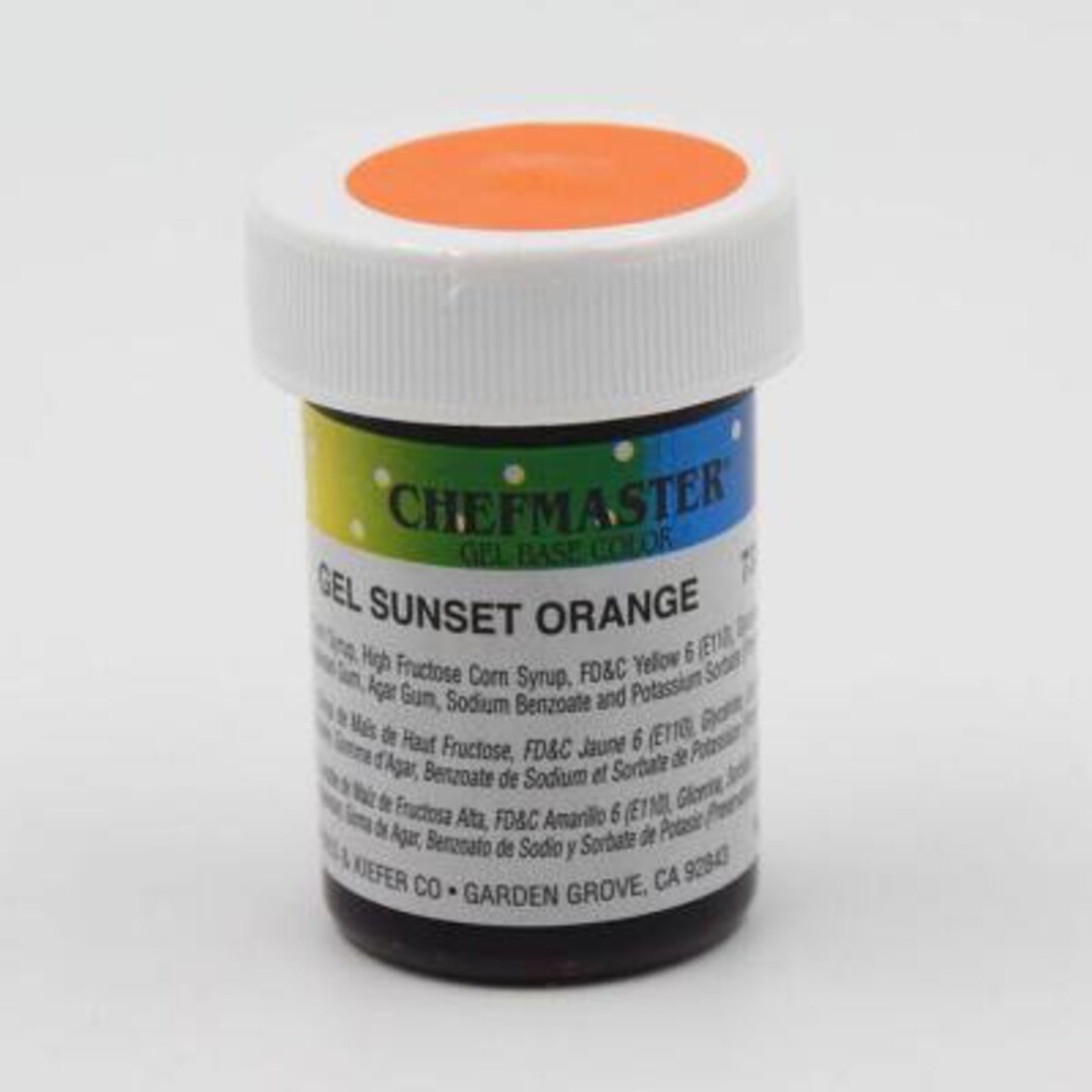 CHEFMASTER SUNSET ORANGE Gel Food Coloring - Etsy Australia