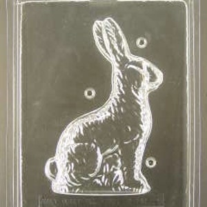 3D SITTING RABBIT 2PC MOLD