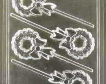 thumbnail image 2 of LARGE CHRISTMAS WREATH Christmas Chocolate Candy Mold 2 of 10