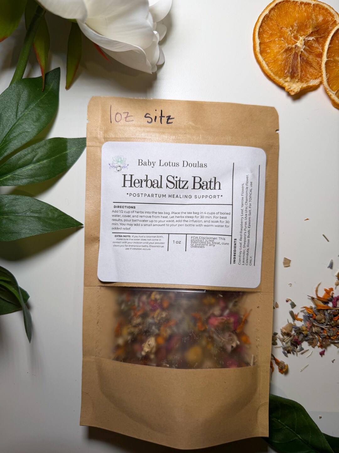 Herbal Postpartum Sitz Bath | Perineal Healing Soak for New Moms - Etsy