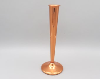 Copper Bud Vase, 8",  Copper Shelf Decor