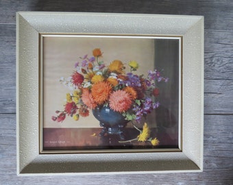 Vintage Floral Print - Vernon Beauvoir Ward - Shabby Chic Framed Art