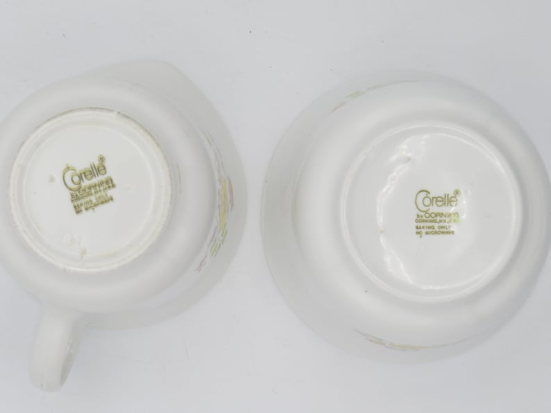 Corelle Meadow Creamer and Sugar Set Corning Corelle Yellow Etsy