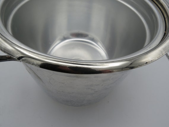 Zilveren ijsemmer met deksel zilveren plaat glam Etsy België