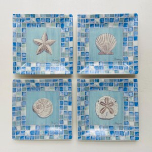 Oneida Mosaik Sea Shell Salatteller (4er Set): Beach House Gallery Wall Decor
