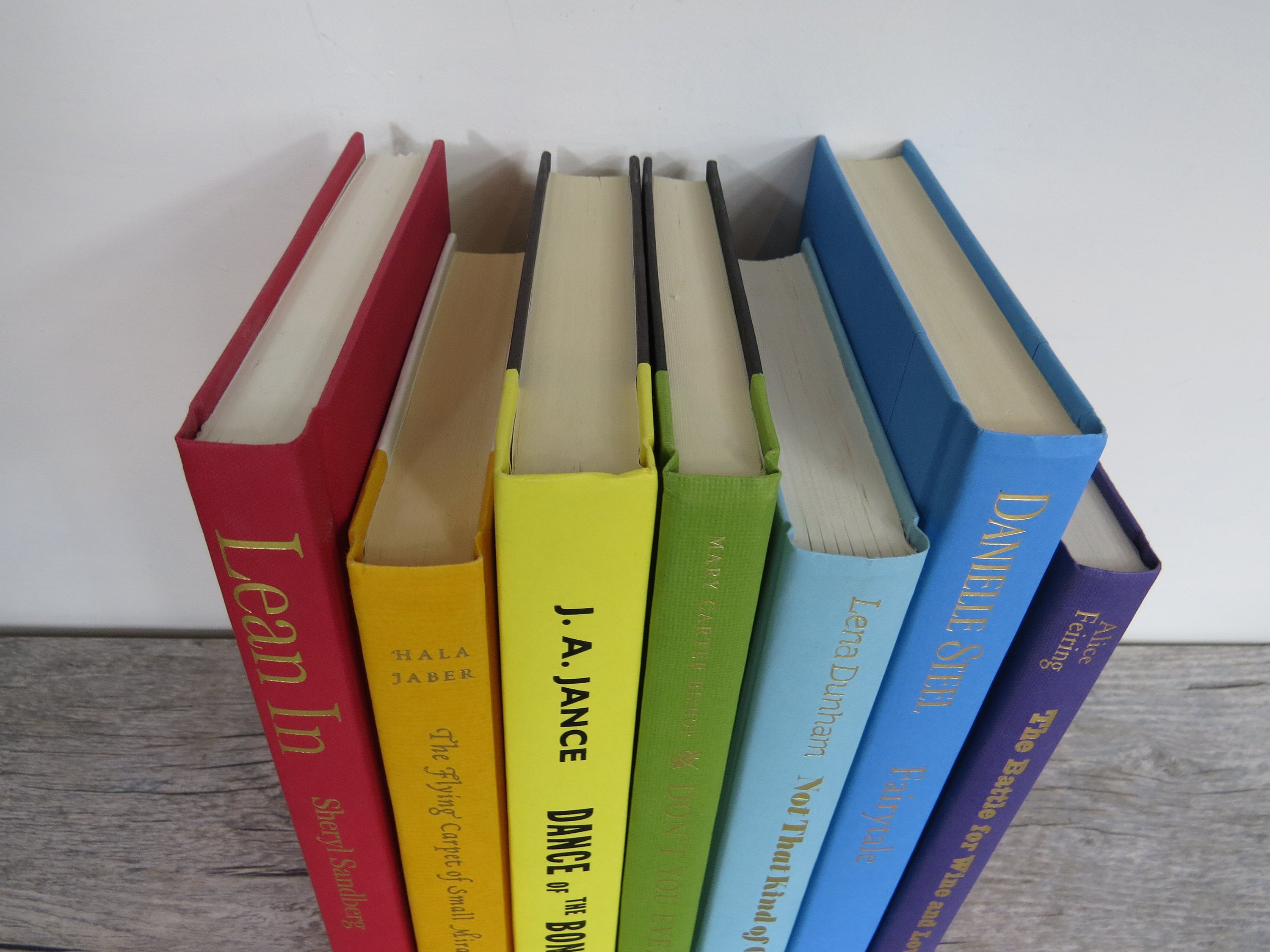 Rainbow Books Colorful Decorative Books Set of 7 Color Book Etsy