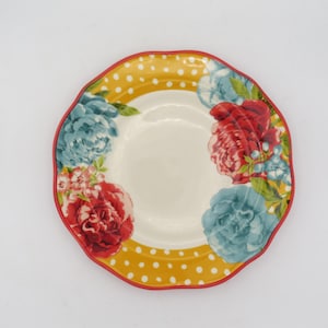 Pioneer Woman Blossom  Jubilee Dinner Plate, 10.5&quot;, Pioneer Woman Dishes, Tableware