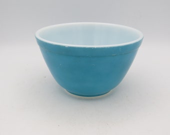 Pyrex Turquoise Mixing Bowl, #401, Pyrex Mixing Bowl, Small Mixing Bowl, 750 ml, 1.5 Pint, Teal Kitchen Decor