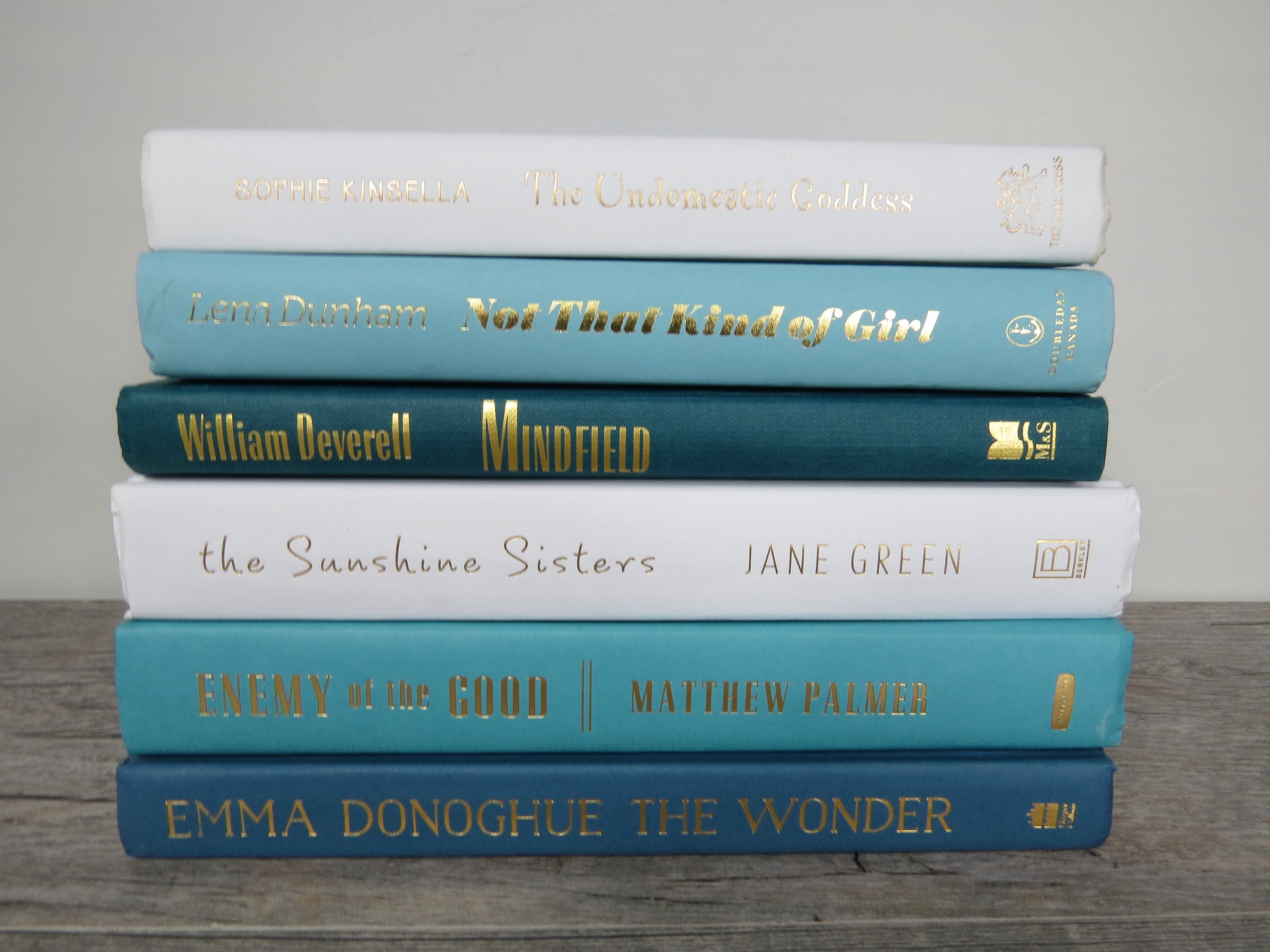 Teal Books Book Decor Turquoise Decorative Books Set of 6 Etsy