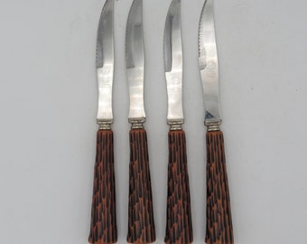 4 Crown Sheffield Steakmesser: Kunstgeweih-Griffe