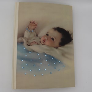 Vintage Terra Traditions Baby Photo Album, Gift for Newborn Baby, 4 x 6 Photo Album