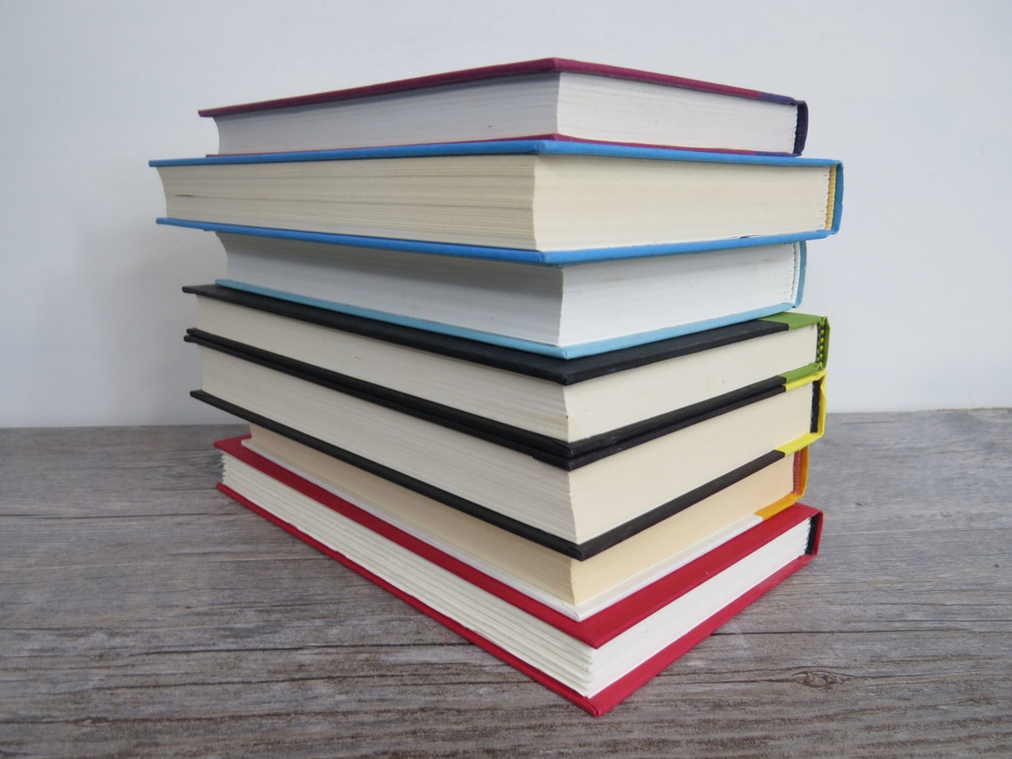 Rainbow Books Colorful Decorative Books Set of 7 Color Book Etsy