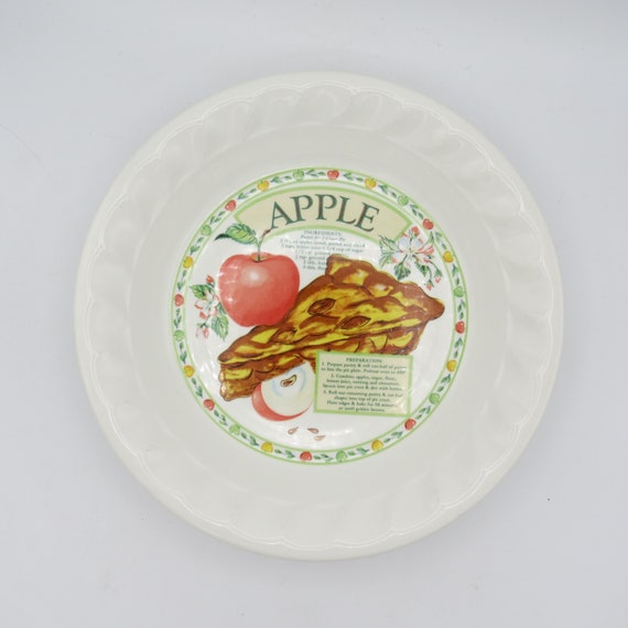 Apple Pie Plate Recipe Pie Plate Ceramic Pie Plate HiMark Etsy