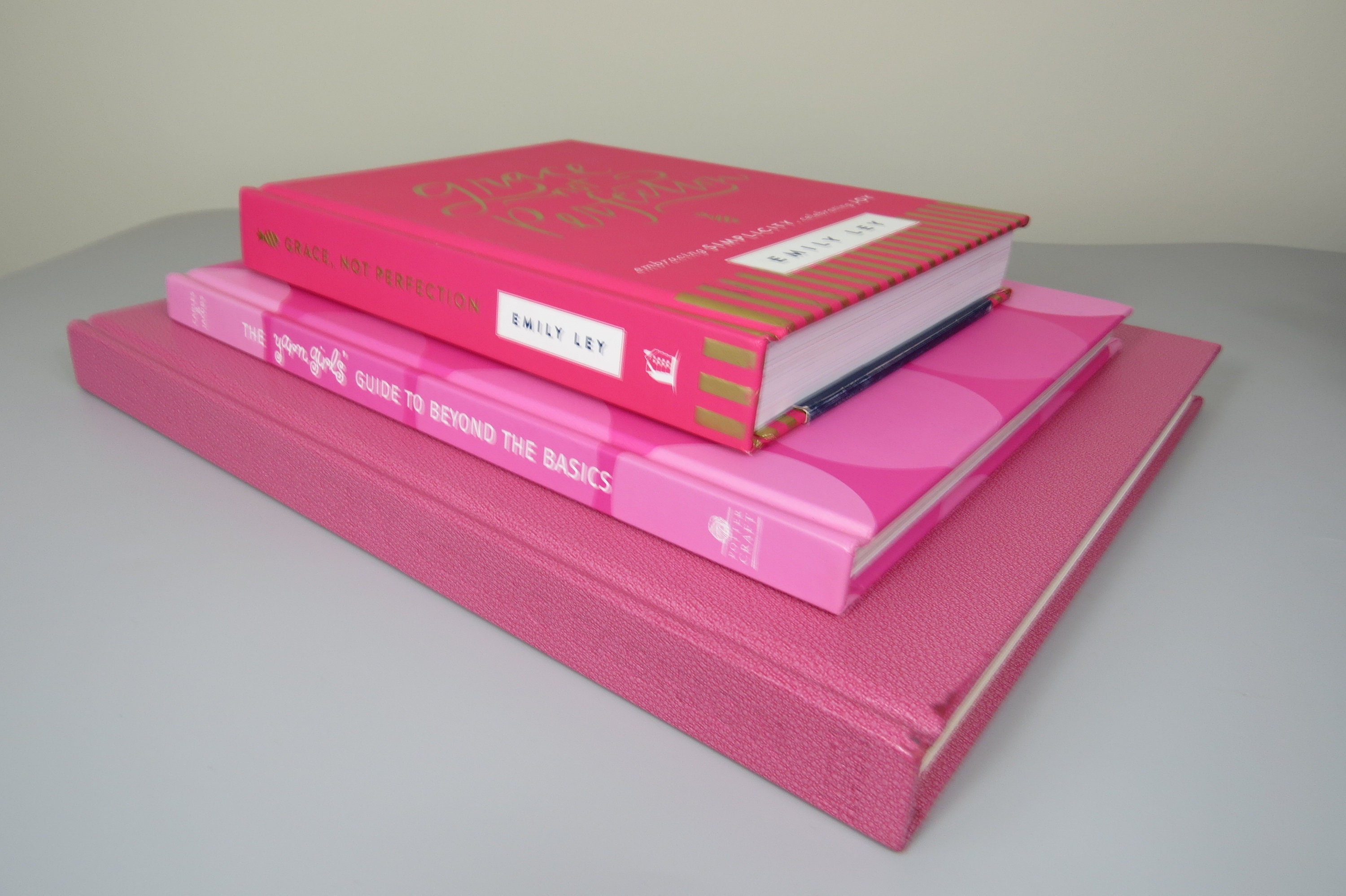Tall Grey & Pink Fashion Books
