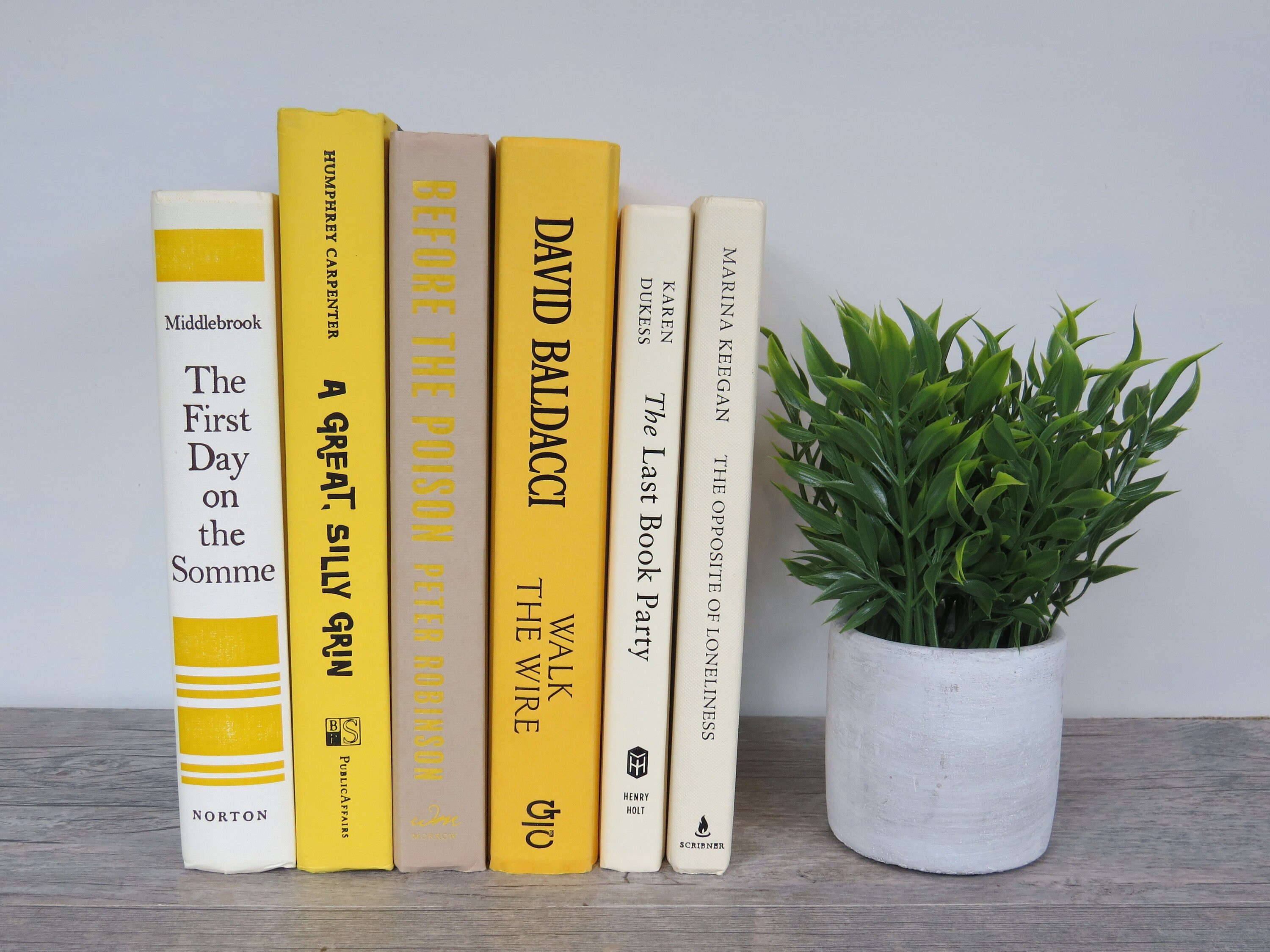 Yellow Decorative Books Yellow Books Yellow Decor Book Etsy