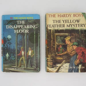 Hardy Boys Books, Choose Your TItle, #19, Disappearing Floor, #33, Yellow Feather Mystery, Mystery Books for Boys, Vintage Children&#39;s Books