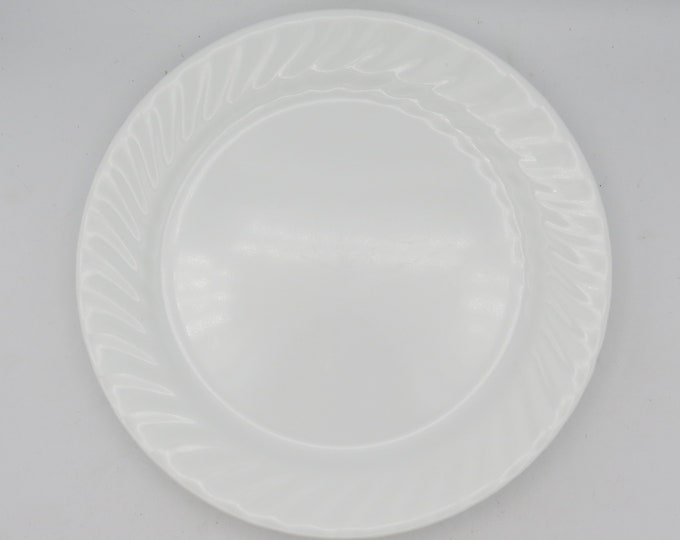 Corelle White Swirl Dinner Plates, Set of 2, 10, Enhancements, Swirl