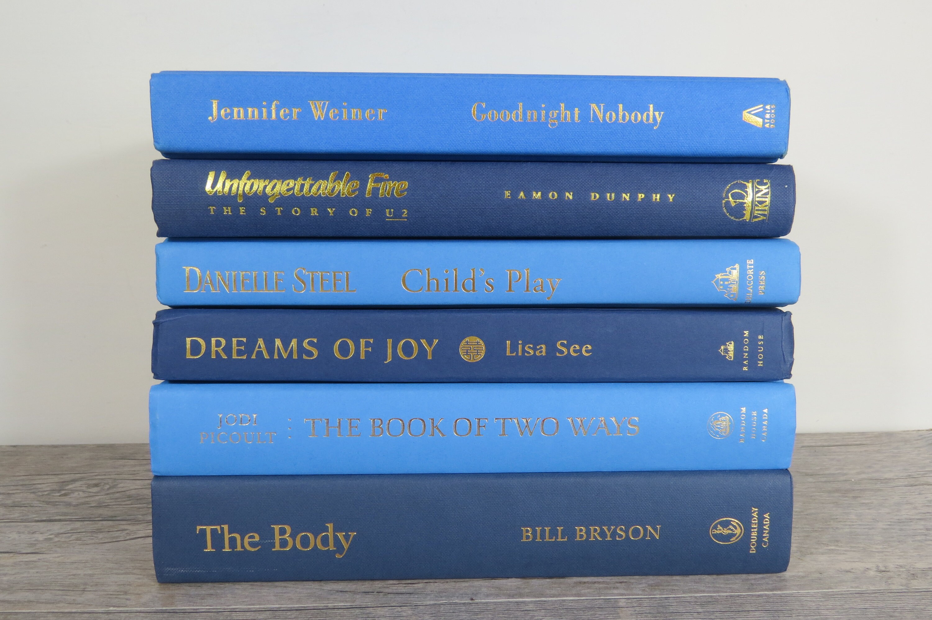 Blue Decorative Books Set of 6 Navy Blue Shades of Blue Etsy