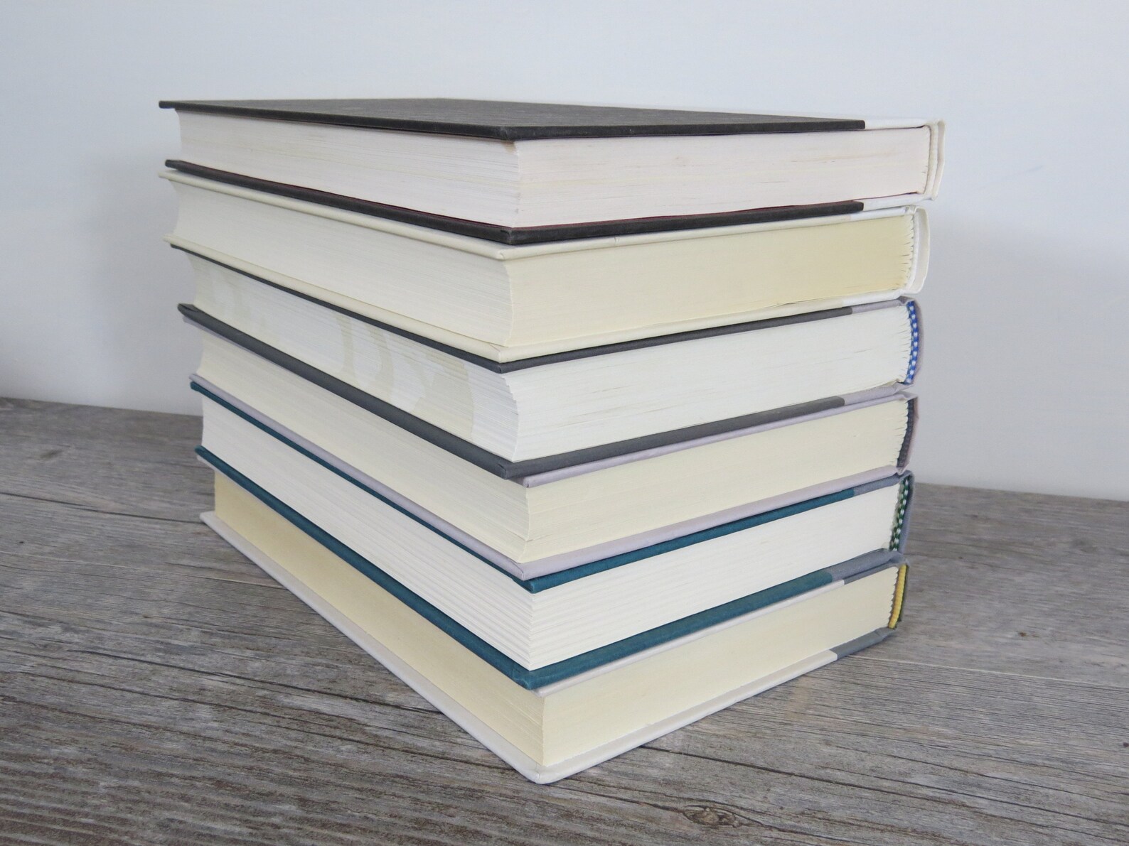 Decorative Books Set of 6 Grey White Book Bundle Book Etsy