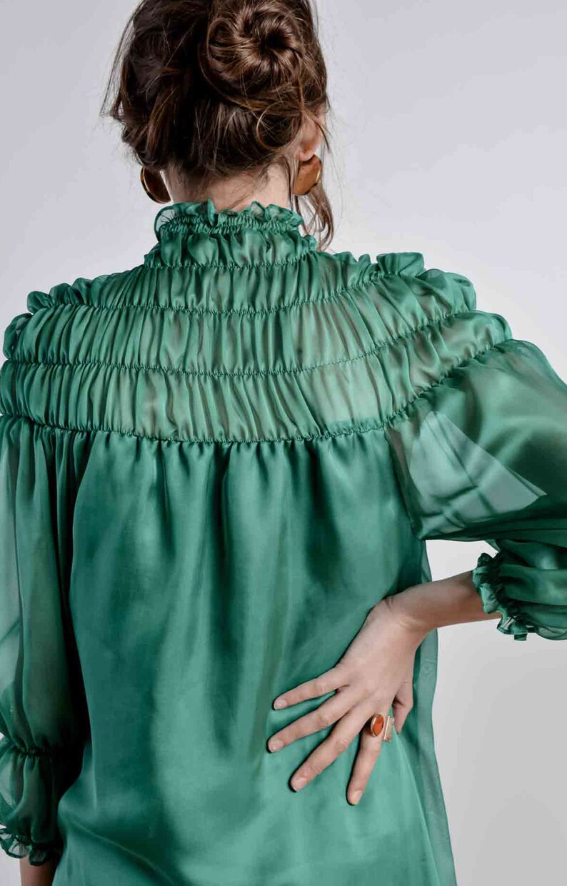 emerald green turtleneck