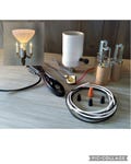 Vintage 3-Arm Floor Lamp Rewiring Kit: Mogul Socket DIY Repair
