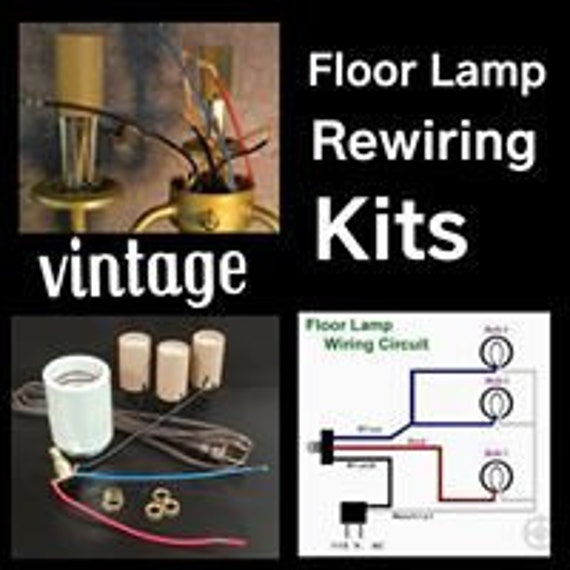 Rewiring Kit For Vintage 3 Arm Floor Lamp Etsy