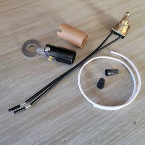 Floor Lamp Base Rewiring Kit: DIY Vintage Lamp Repair with Foot Switch image 2