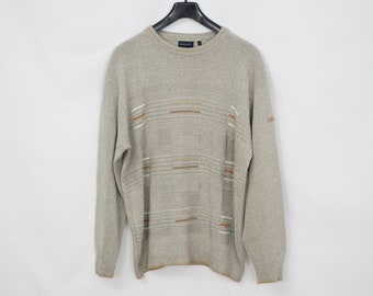 Plasticiteit Gebeurt Pogo stick sprong Vintage Westbury Crazy Pattern Sweater Sweater Size L Knitwear - Etsy
