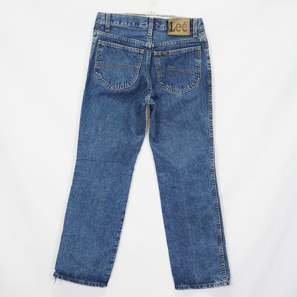 Lee Tapered Denim Pants, Made in USA, Men's, Size W31 cotton blue type Vintage Second Hand