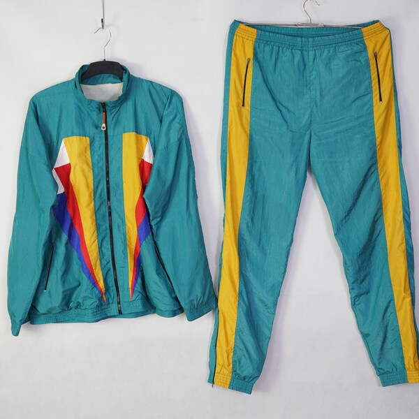 Vintage tracksuit sports suit size L old school 80s 90s