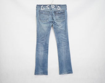 Vintage G-Star Damen Jeans Hose Gr. W30 - L32 Modell Core Slacks Crash Embro WMN