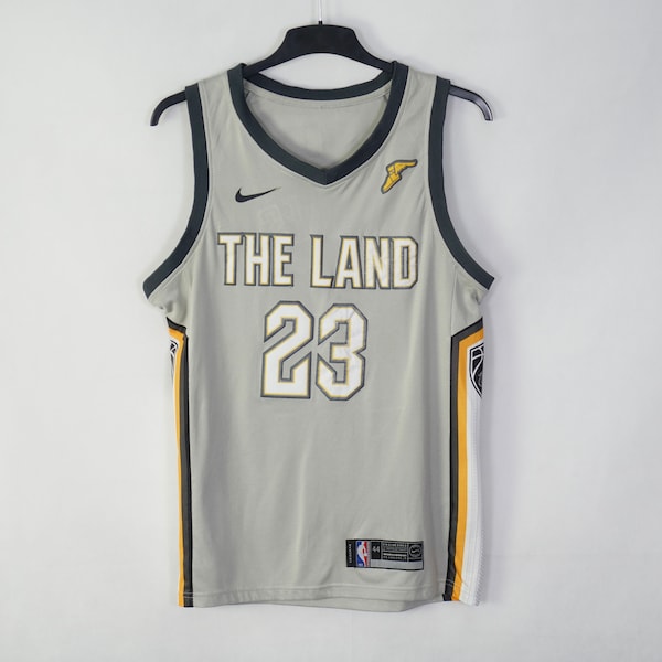 Maglia da basket vintage Nike James Lebron 23 Cavs NBA Taglia M S La Terra Swingerman Cleverland