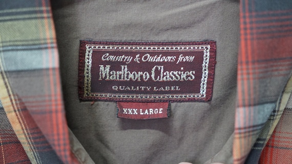 Vintage Marlboro Classics Crazy Pattern Shirt Ret… - image 4