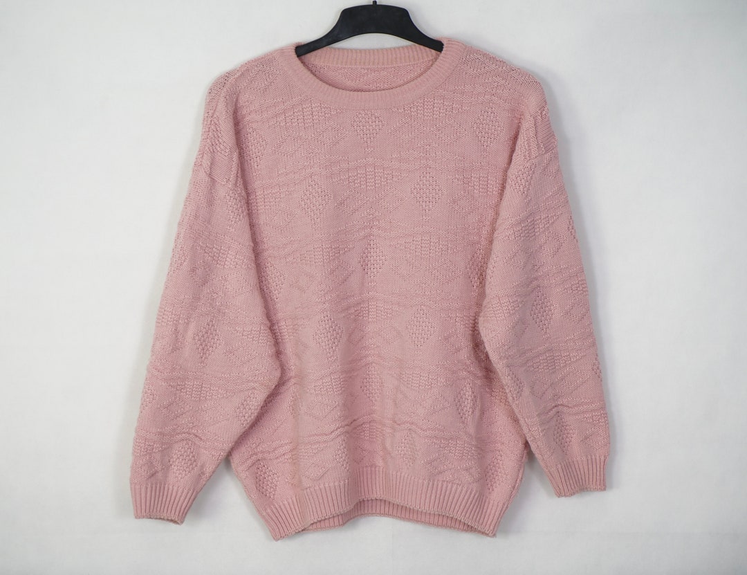 Vintage Colorful Crazy Pattern Sweater Size M M Knitwear Old School 90s Etsy UK