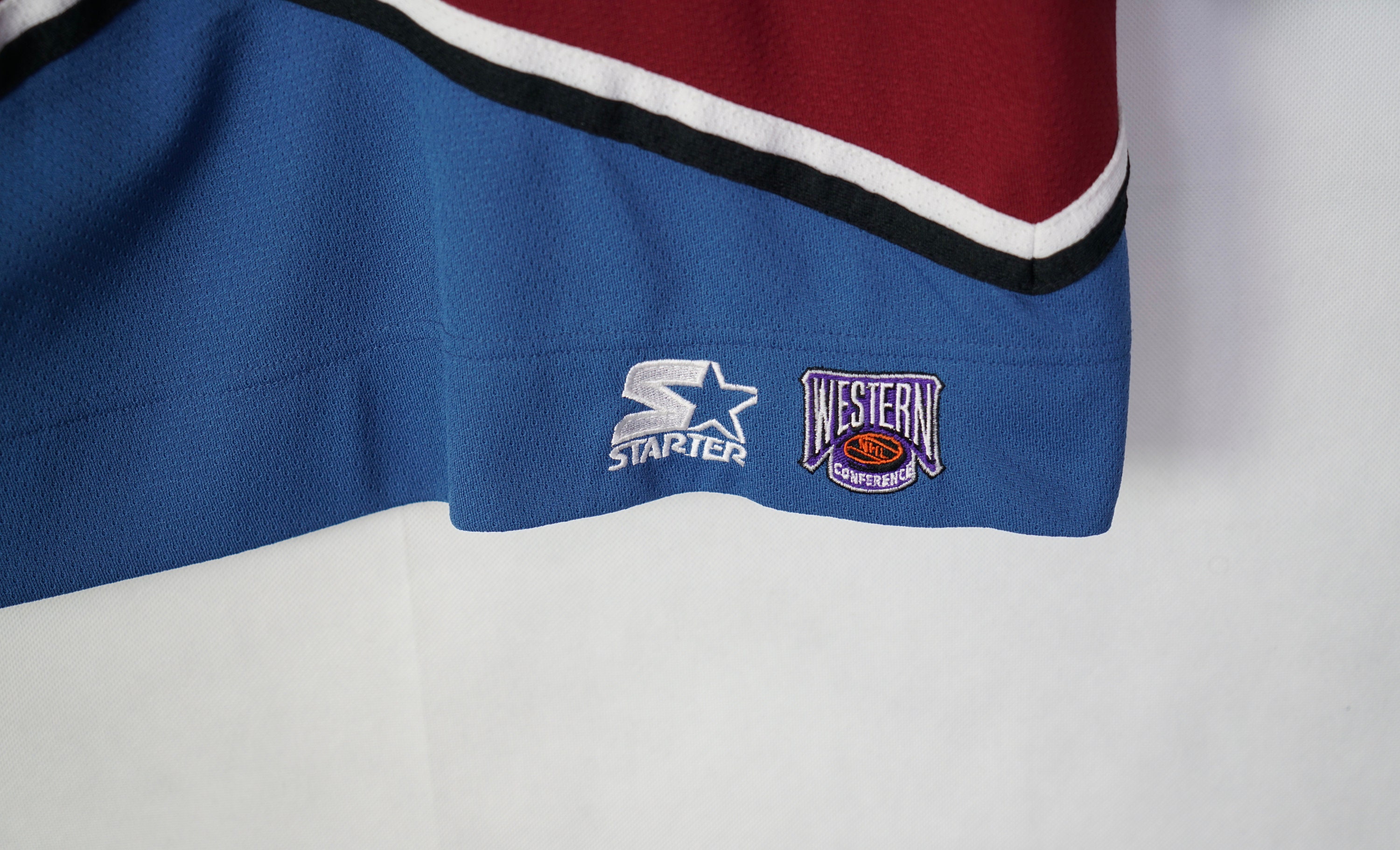 Vintageparadies Vintage Starter NHL Colorado Avalanche Hockey Jersey Size. XL Old School 90s