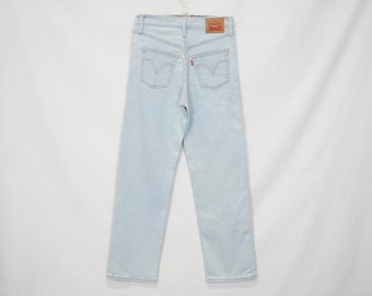 Levi's women's denim jeans pants W25 / L29 model Ribcage Straight Ankle