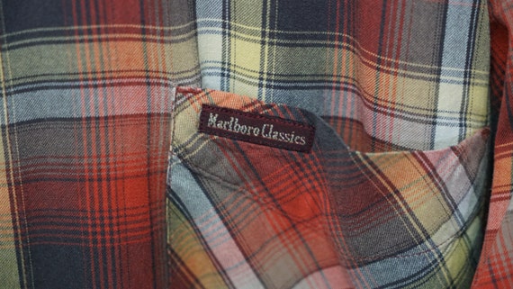 Vintage Marlboro Classics Crazy Pattern Shirt Ret… - image 3