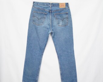 Levis 506 Regular Fit W36 L34 Blue Jeans Mens Straight Leg 36 34