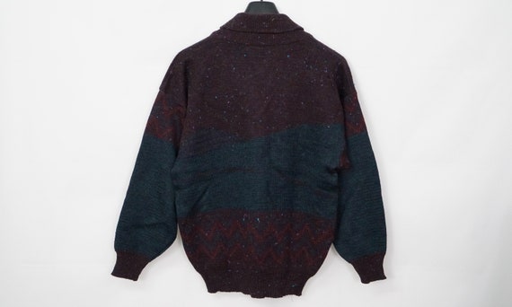 Vintage Angelo Litrico Crazy Pattern Pullover Sweater Gr. M Knitwear Old School True Vintage 90s Etsy