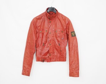 belstaff red leather jacket