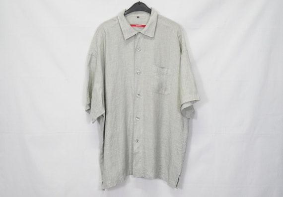 Vintage Signum Shirt Retro Gr. XL (100%Linen) Old… - image 1