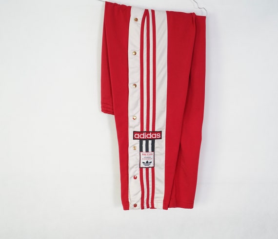 Vintage adidas jogging pants sports trousers popp… - image 1