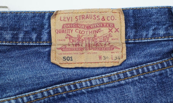 Vintage Levi's Men's Jeans Pants Size W34 - L34 M… - image 3