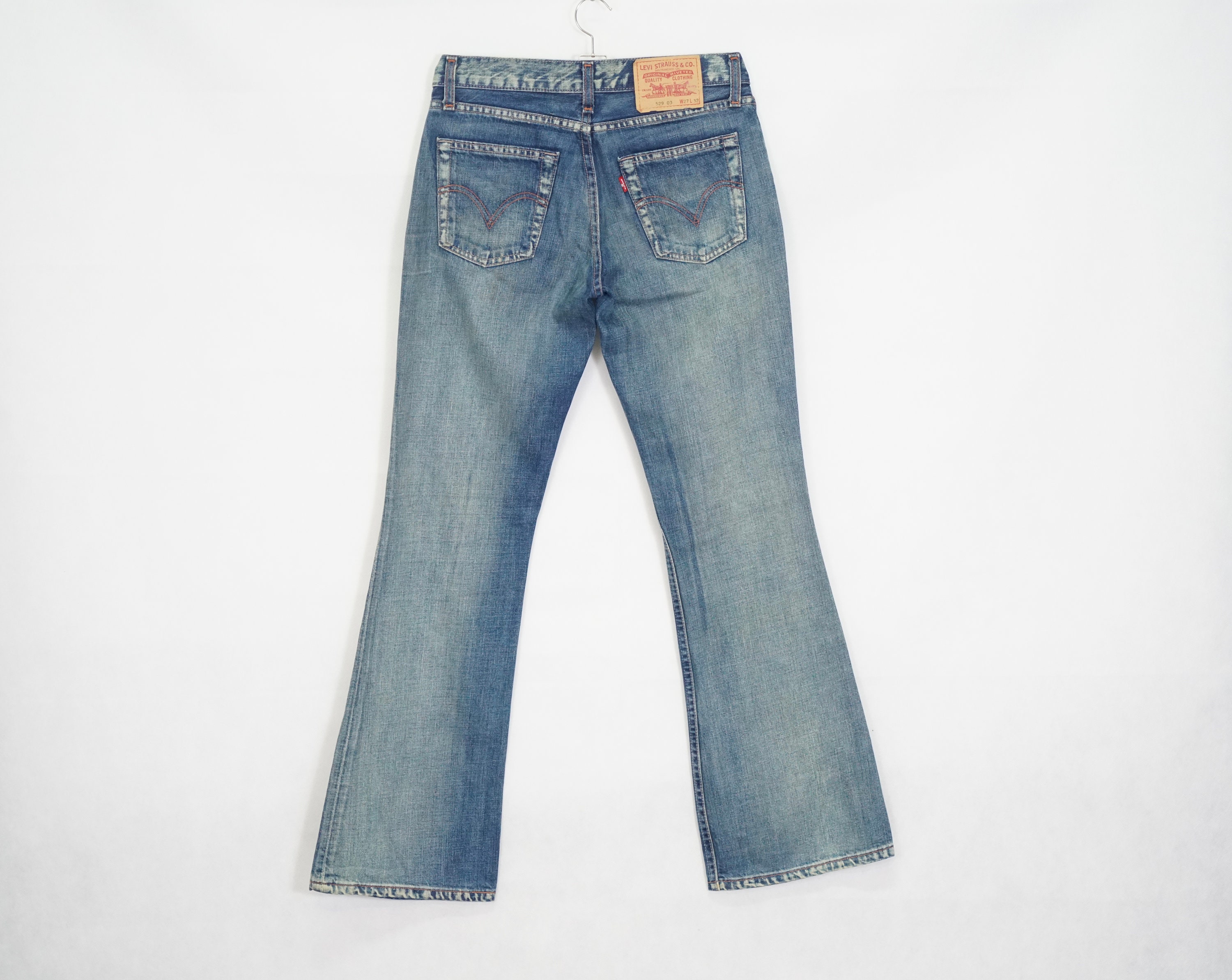 Levi's Jeans, Unisex Levi's Jeans, Levi Strauss & Co, Washed Denim, Size W  32 L 36 School Jeans -  Sweden