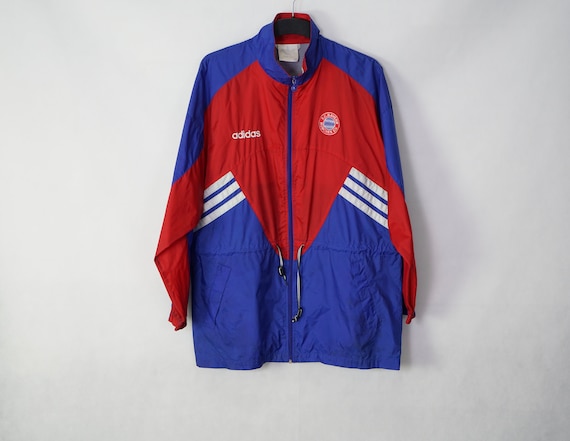 Vintage Adidas FC Bayern Munich Lightweight Jacket Jacket Size. D7 L Sportswear Oldschool True Vintage 80s 90s Etsy Hong Kong