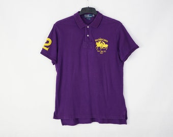 Vintage Ralph Lauren men's polo shirt size L custom fit old school 90s