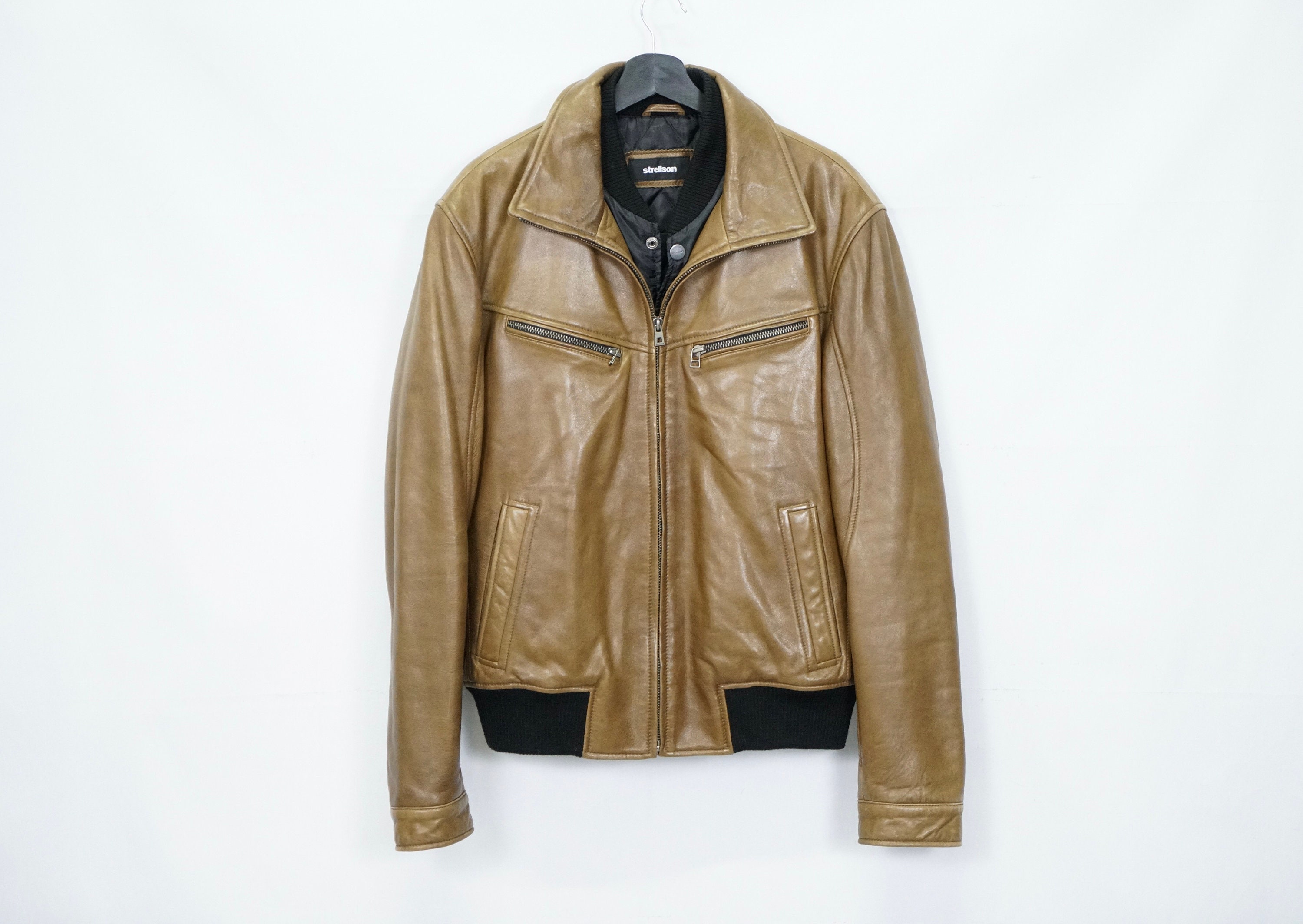 Strellson leather jacket price sale